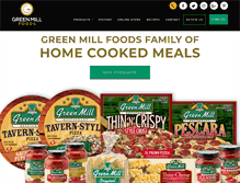 Tablet Screenshot of greenmillfoods.com